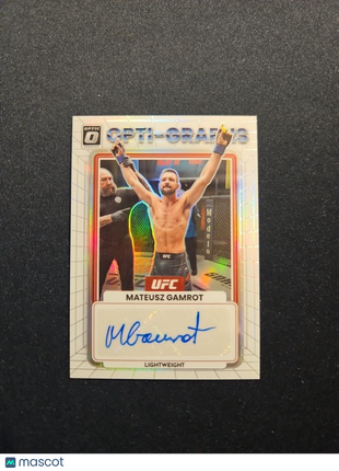 2023 Mateusz Gamrot Optic UFC opti-graphs silver auto