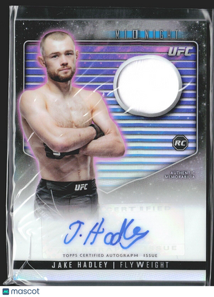 2024 Jake Hadley Topps Midnight Rc Relic Auto UFC