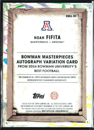 2024 Bowman University Best Masterpieces Noah Fifita Auto /100 #BMA-NF