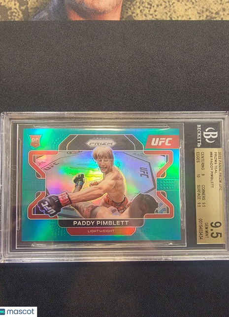 2022 Paddy Pimblett Ufc Prizm Teal Rc /49 Bgs 9.5 Pop 1 #88