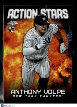 2023 TOPPS CHROME UPDATE ACTION STARS ASC-28 Anthony Volpe - New York Yankees
