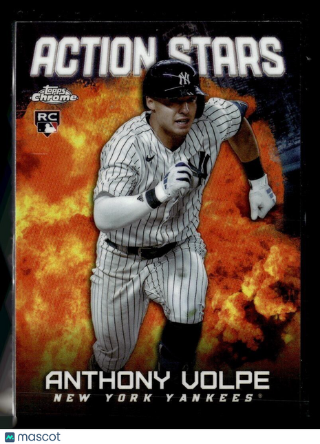 2023 TOPPS CHROME UPDATE ACTION STARS ASC-28 Anthony Volpe - New York Yankees