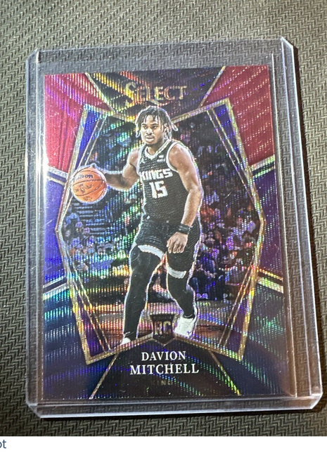 2021-22 Select Davion Mitchell RC #118 Premier Level Tri-Color Prizm $4