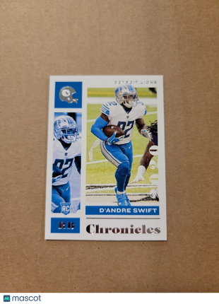 2020 D'andre Swift Panini Chronicles Rc Rooke #32 Lions Eagles