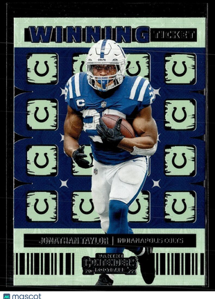 2022 CONTENDERS WINNING TICKET JONATHAN TAYLOR COLTS