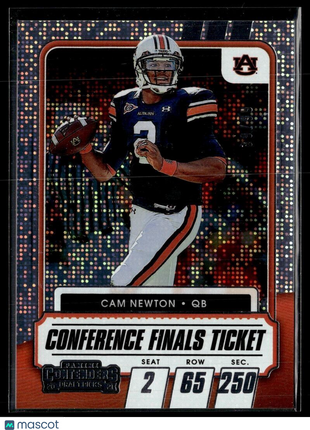 2021 CONTENDERS DRAFT CONF FINALS TICKET /99 CAM NEWTON AUBURN