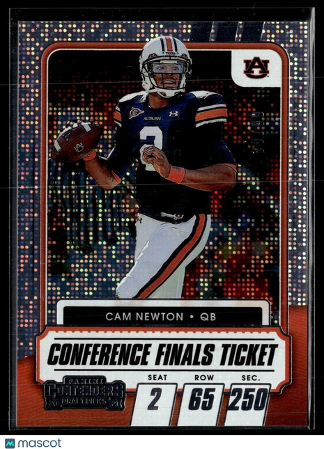 2021 CONTENDERS DRAFT CONF FINALS TICKET /99 CAM NEWTON AUBURN