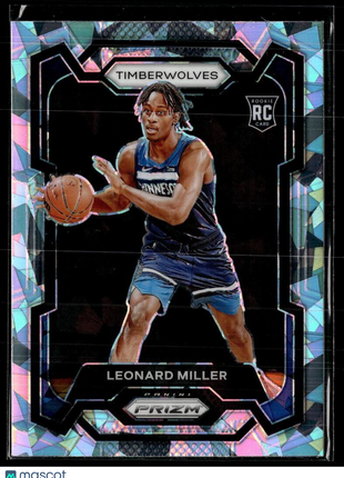 2023-24 PRIZM ICE ROOKIE 155 Leonard Miller RC Minnesota Timberwolves