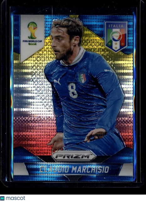 2014 PRIZM WORLD CUP YELLOW WHITE RED CLAUDIO MARCHISIO ITALY