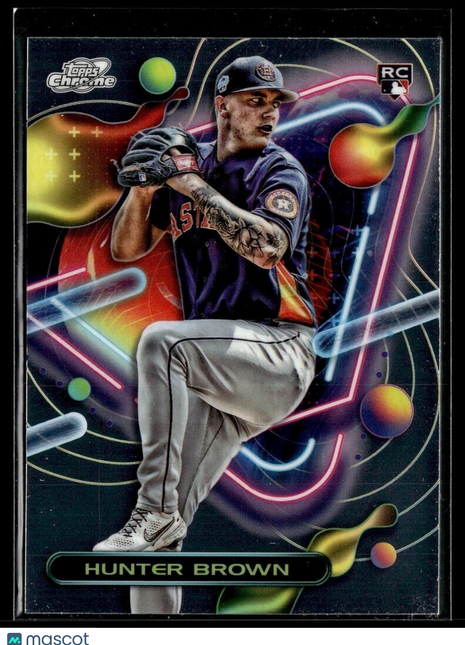 2023 TOPPS COSMIC CHROME 196 Hunter Brown - Houston Astros RC