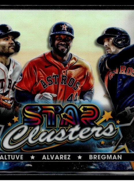 2023 TOPPS COSMIC CHROME STAR CLUSTERS ALTUVE ALVAREZ BREGMAN