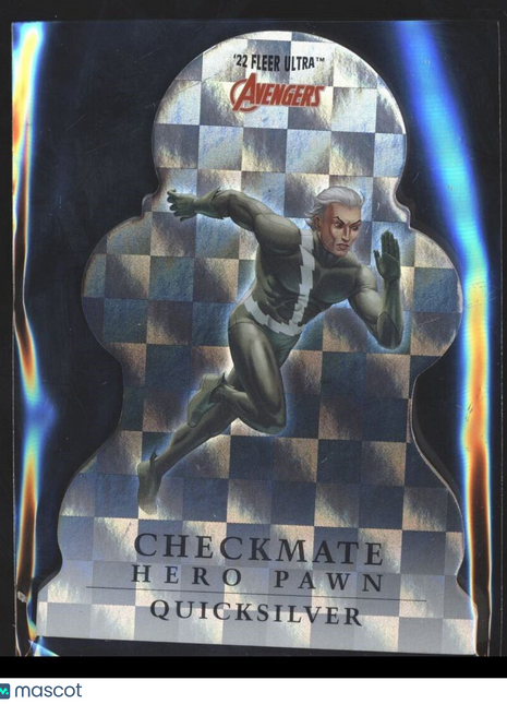 2022 FLEER ULTRA MARVEL AVENGERS CHECKMATE HERO PAWN QUICKSILVER
