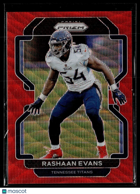 2021 PRIZM RUBY WAVE /149 RASHAAN EVANS TITANS
