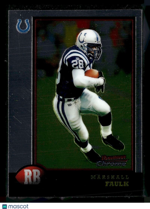 1998 BOWMAN CHROME MARSHALL FAULK COLTS