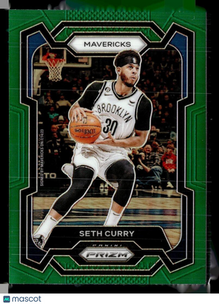 2023-24 PRIZM GREEN 219 Seth Curry Dallas Mavericks