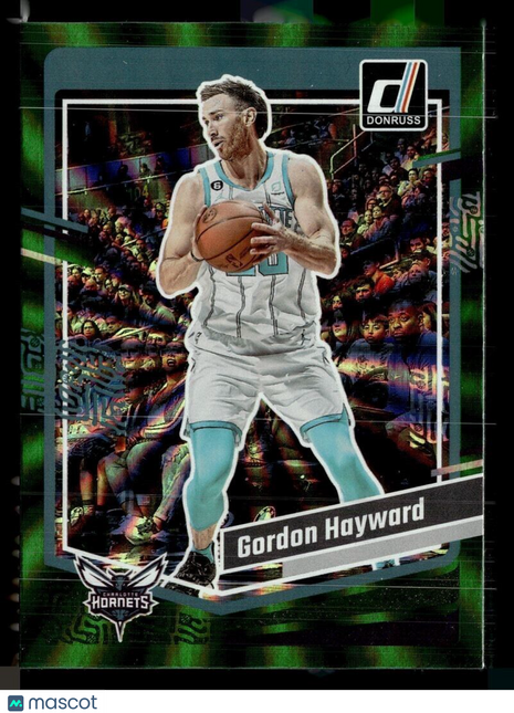2023-24 DONRUSS GREEN SPIRAL 34 Gordon Hayward Charlotte Hornets