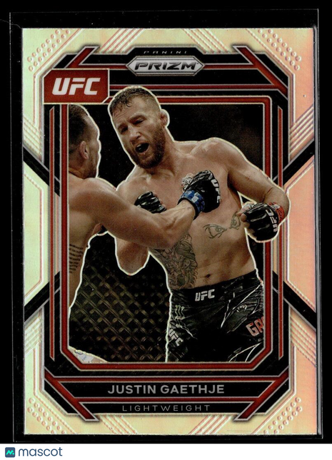 2023 PRIZM UFC SILVER JUSTIN GAETHJE