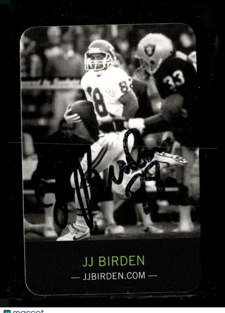 TEAM INTERNATIONAL X 88 IN PERSON AUTO JJ BIRDEN CHIEFS