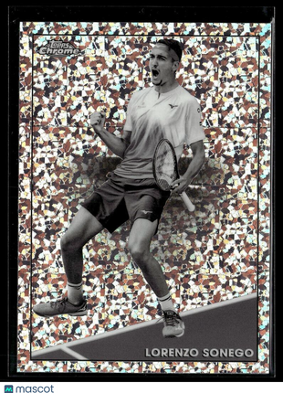 2021 TOPPS CHROME TENNIS BLACK WHITE MINI DIAMONDS 63 Lorenzo Sonego
