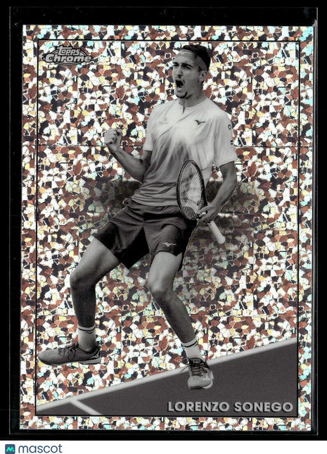 2021 TOPPS CHROME TENNIS BLACK WHITE MINI DIAMONDS 63 Lorenzo Sonego