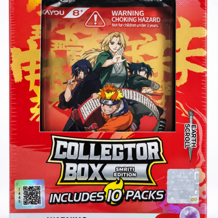 Kayou Trading Limited Naruto Collectible Cards: Smriti- Earth Scroll- Collector Box, Portrait Packaging- 002 (10 Packs)