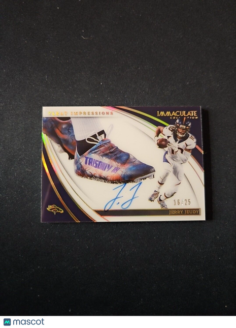 2022 Jerry Jeudy Immaculate Cleat Impressions Auto /25 #cia-jje