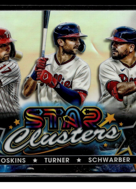 2023 TOPPS COSMIC CHROME STAR CLUSTERS HOSKINS TURNER SCHWARBER