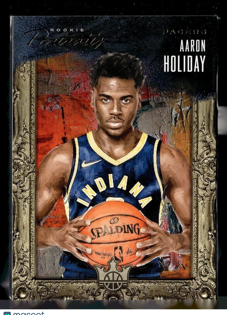 2019-20 COURT KINGS ROOKIE PORTRAITS /199 AARON HOLIDAY PACERS