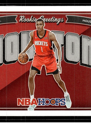 2022-23 NBA HOOPS ROOKIE GREETINGS 3 Jabari Smith Jr. - Houston Rockets