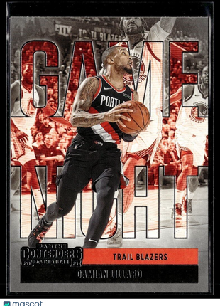 2020-21 CONTENDERS GAME NIGHT DAMIAN LILLARD BLAZERS