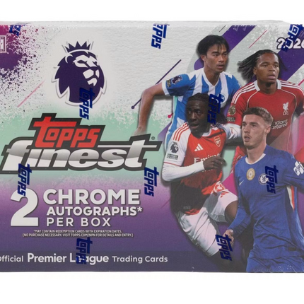 SOCCER 2025-26 Topps Finest Premier League EPL Soccer Hobby Box