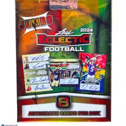 NFL 2024 Leaf Eclectic Football Jumbo Box