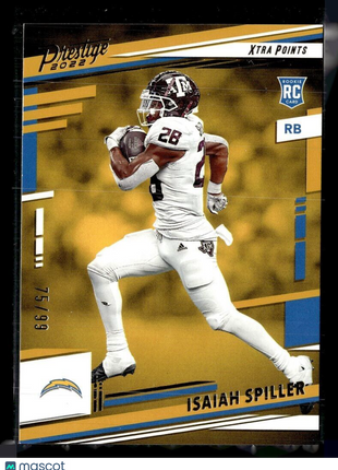 2022 PRESTIGE GOLD /99 ROOKIE ISAIAH SPILLER CHARGERS