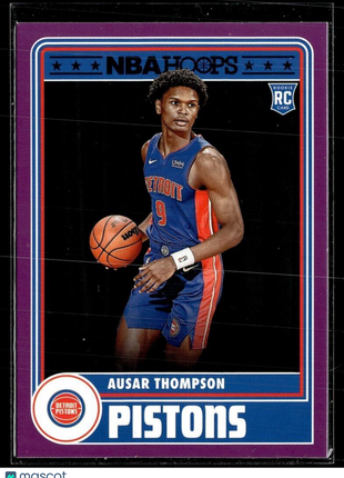 2023-24 NBA HOOPS PURPLE TRIBUTE ROOKIE 293 Ausar Thompson - Detroit Pistons