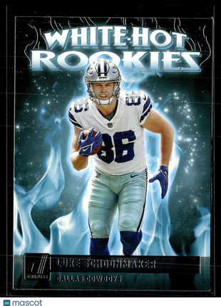 2023 DONRUSS WHITE HOT ROOKIES LUKE SCHOONMAKER COWBOYS