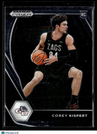 2021-22 PRIZM DRAFT ROOKIE COREY KISPERT GONZAGA