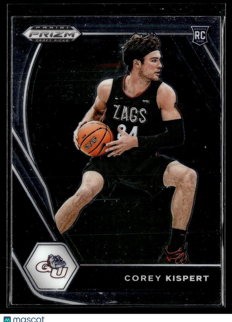 2021-22 PRIZM DRAFT ROOKIE COREY KISPERT GONZAGA
