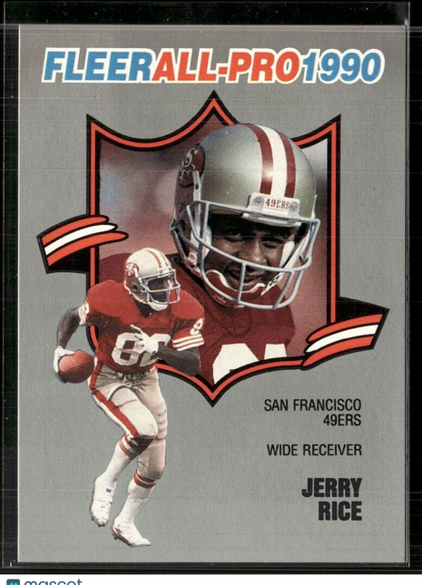1990 FLEER ALL PRO JERRY RICE 49ERS