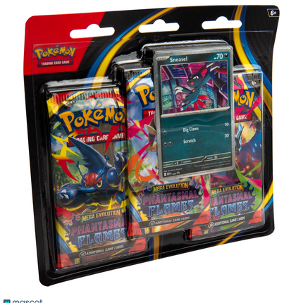 Pokemon TCG: Mega Evolutions Phantasmal Flames 3-Pack Blister