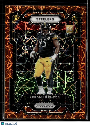 2023 PRIZM ORANGE LAZER ROOKIE 387 Keeanu Benton - Pittsburgh Steelers