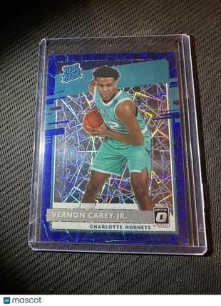 2020-21 Donruss Optic Blue Velocity #182 Vernon Carey Jr. RR RC Rookie Hornets