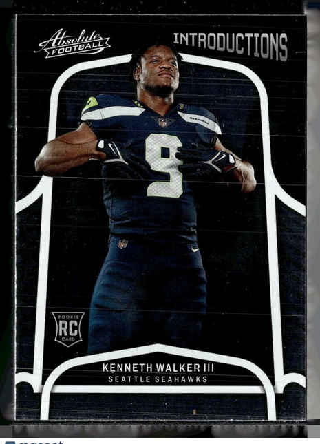 2022 ABSOLUTE ROOKIE INTRODUCTIONS KENNETH WALKER III SEAHAWKS