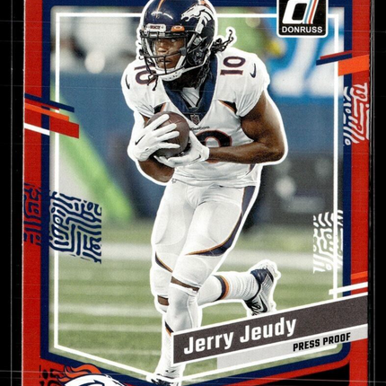 2023 DONRUSS RED PRESS PROOF 87 Jerry Jeudy - Denver Broncos