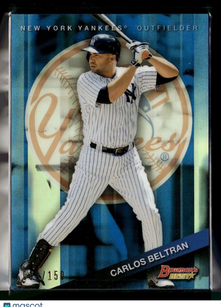 2015 BOWMAN BEST BLUE /150 CARLOS BELTRAN YANKEES