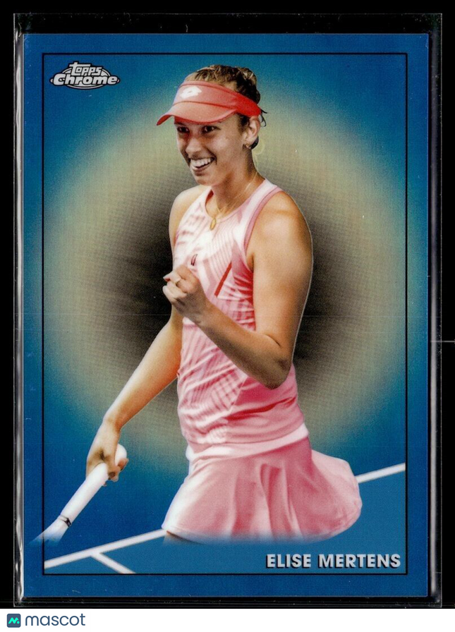 2021 TOPPS CHROME TENNIS BLUE /99 47 Elise Mertens