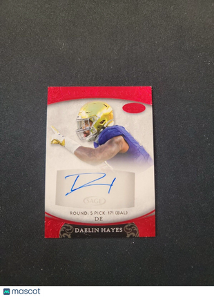 2021 Daelin Hayes Sage Aspire Rc Rookie Auto #49 Ravens