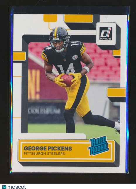 2022 DONRUSS RATED ROOKIE GEORGE PICKENS STEELERS