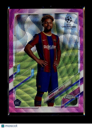 2020-21 TOPPS CHROME CL PINK WAVE ROOKIE KONRAD DE LA FUENTE BARCA