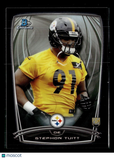 2014 BOWMAN CHROME BLACK /299 STEPHON TUITT STEELERS