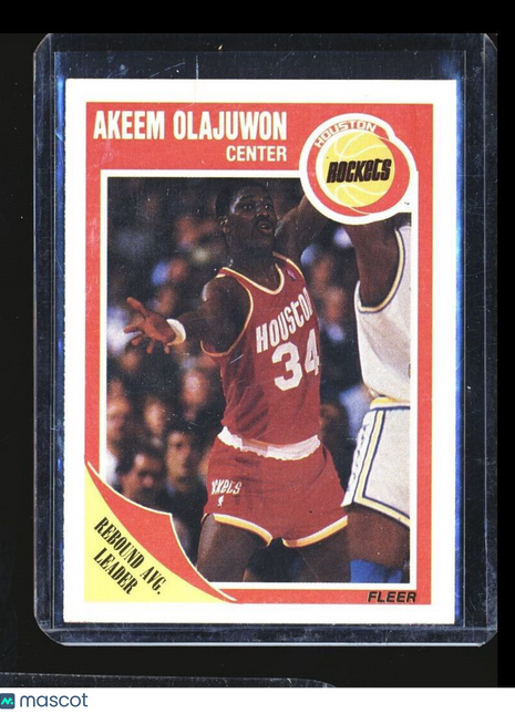 1989-90 FLEER AKEEM OLAJUWON ROCKETS